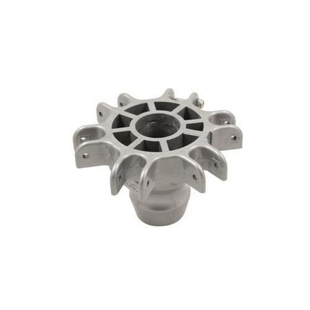 TUUCI Bottom Hub Silver Polymer-6 Position K101001-6-SIL-1M